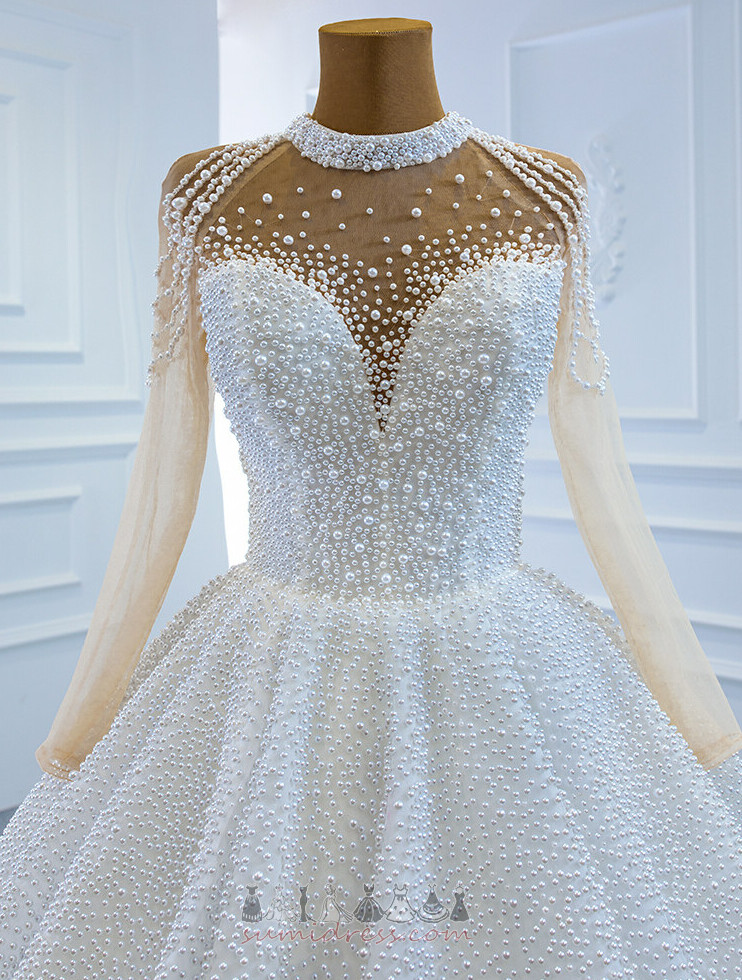 луксозен Бижу Бижу ударения елече Кантоване Дантела-нагоре Средно сватбена рокля