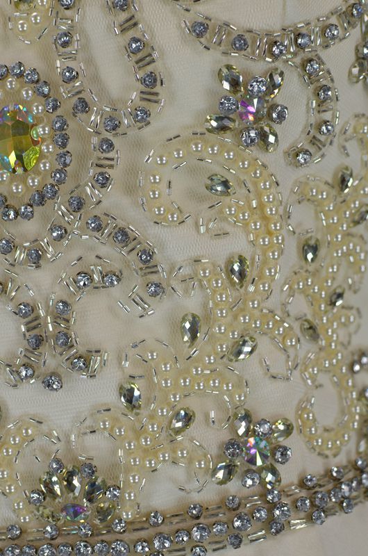 Luksuriøs Feje Tog Elastisk satin Medium A-linje Perle Aften kjole
