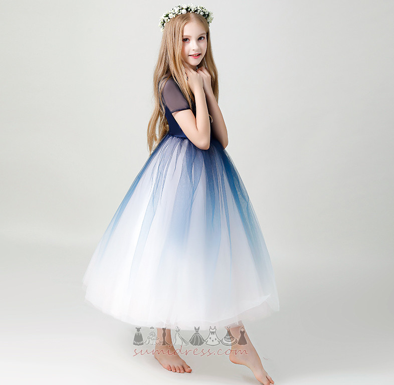 mała dziewczynka sukienka Przyjęcie elegancki huśtawka lato Naturalne talii Satyna