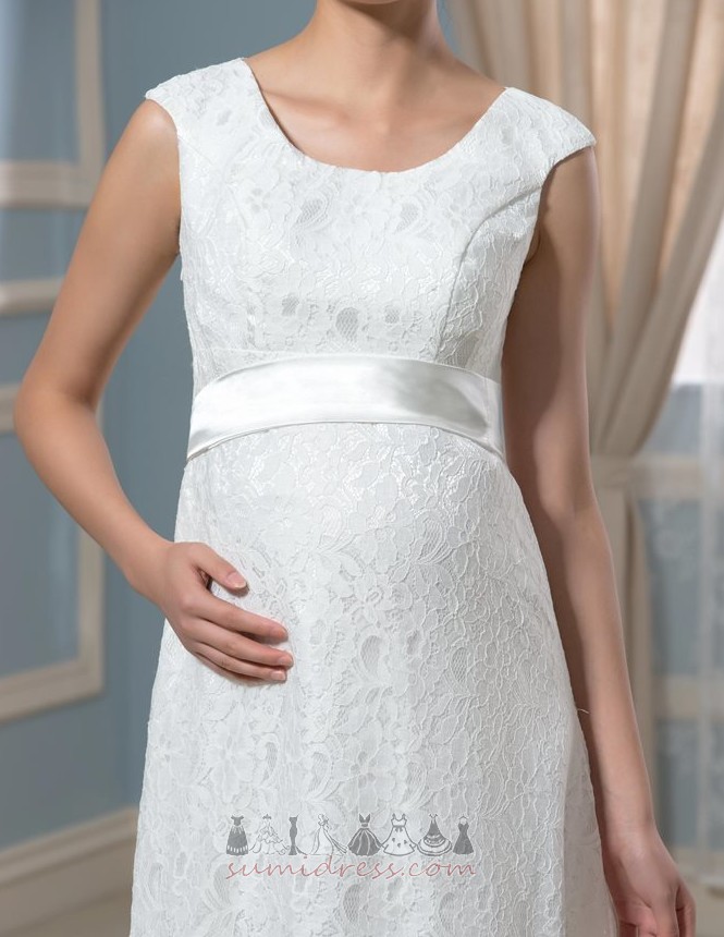 Maternity Empire Waist Winter Simple High Covered Bow Wedding Dress