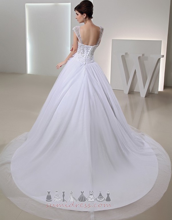 Medium Sleeveless Formal Beading Off Shoulder Tulle Wedding skirt