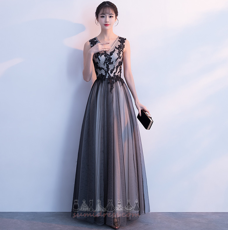 Mežģīņu pārklājuma Mežģīnes Dabas vidukli Piedurknēm Mežģīnes Elegants Prom kleita