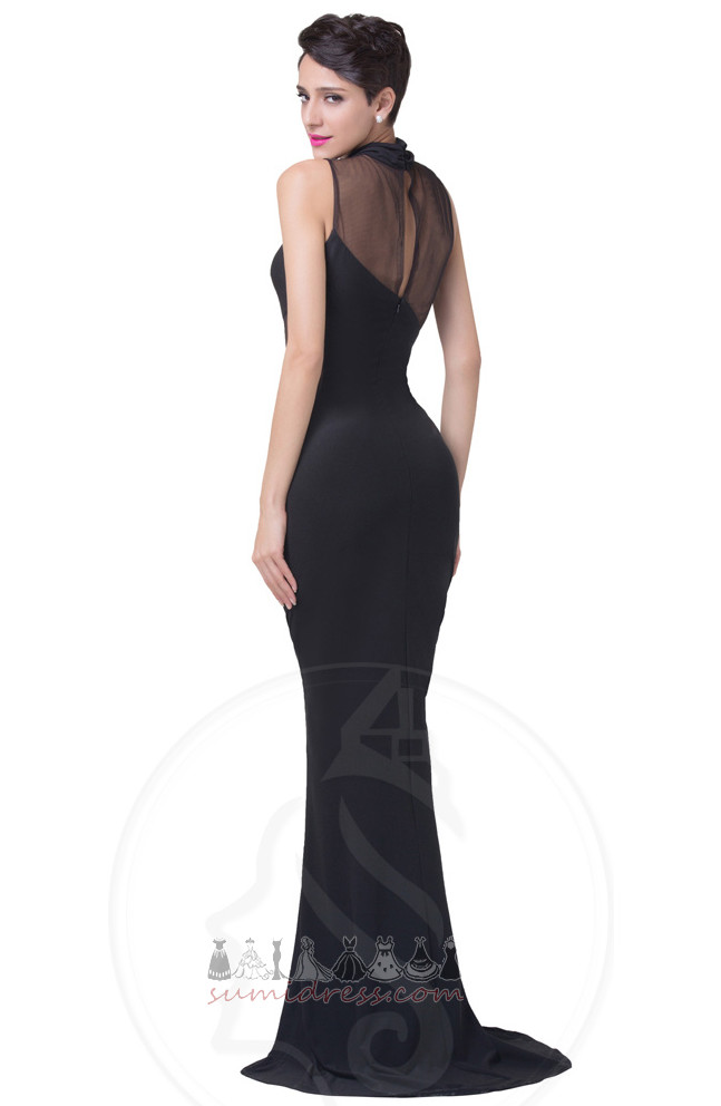 Mid Back Petite High Neck Long Fall Sexy Evening gown