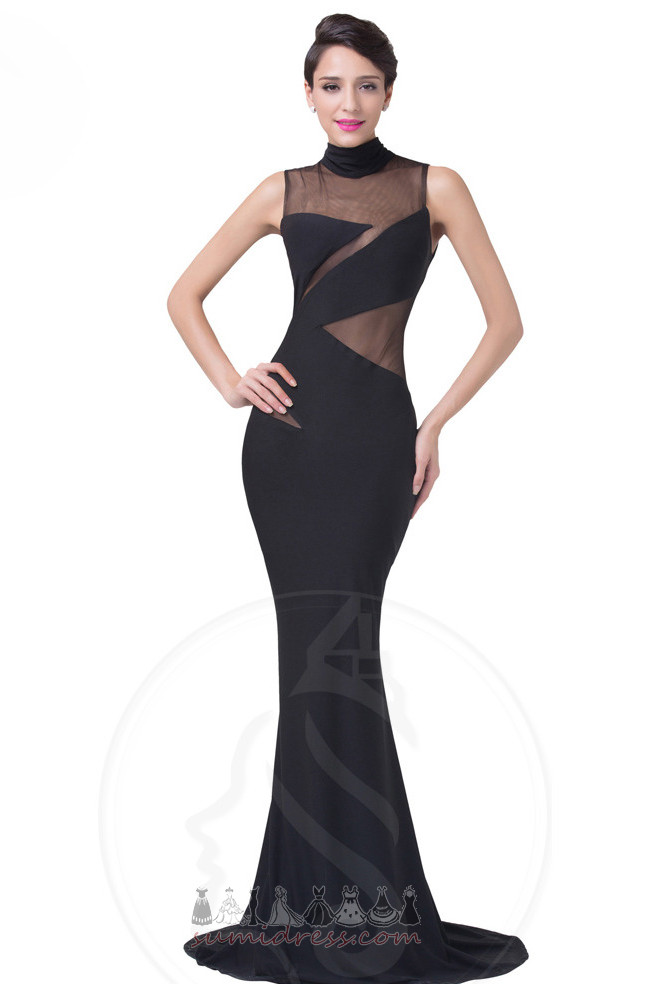 Mid Back Petite High Neck Long Fall Sexy Evening gown