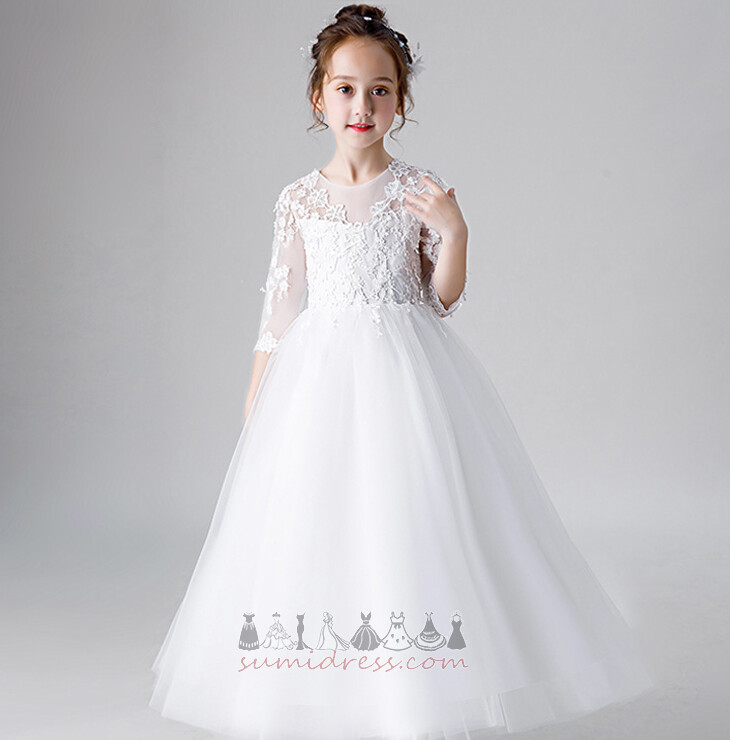 μικρό κορίτσι φόρεμα Δαντέλα κούνια Αστράγαλο Μήκος πολλαπλών στρώμα Α-Γραμμή Δαντέλα