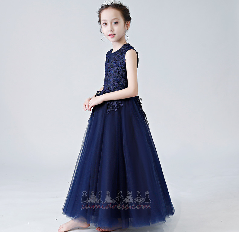 μικρό κορίτσι φόρεμα κούνια Φυσικό Κόσμημα Γάμος Γραμμή Α Αμάνικο