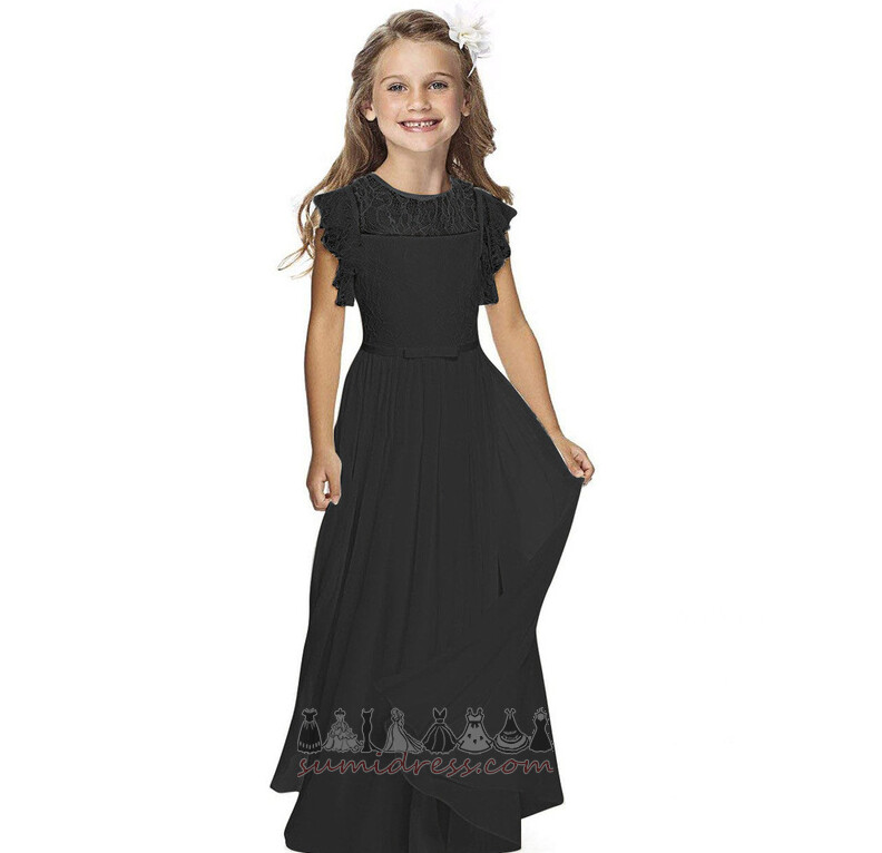 μικρό κορίτσι φόρεμα πώληση Δαντέλα Κόσμημα Αμάνικο Φυσικό Κομψό