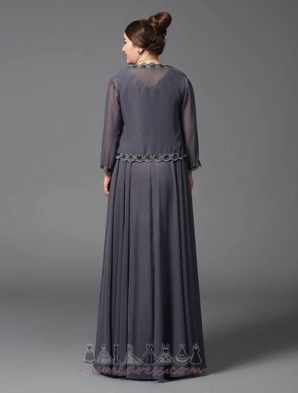 μητέρα φόρεμα Άνοιξη Μακρύ Μανίκι Υψηλή καλύπτονται Κοντομάνικη μπλούζα Επίσημη Μακρύς