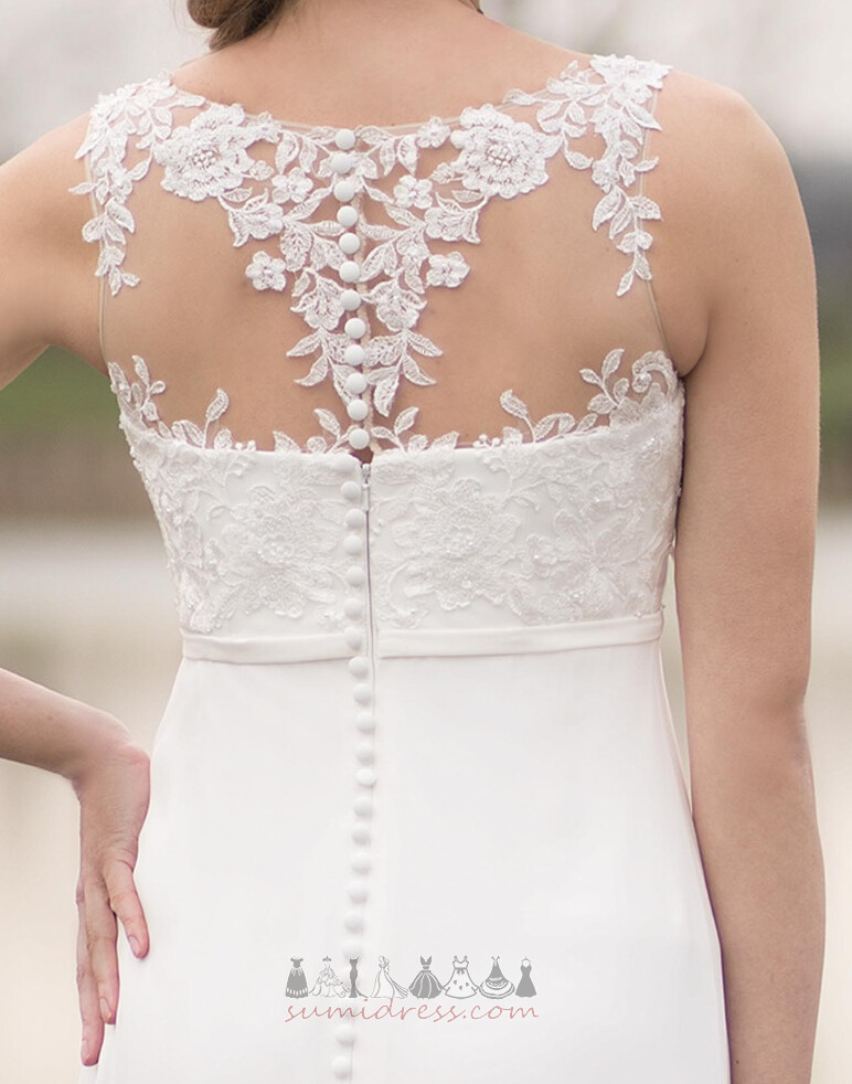 Мереживо Overlay довжина щиколотки імперія драпіровані літо простий Весільна сукня
