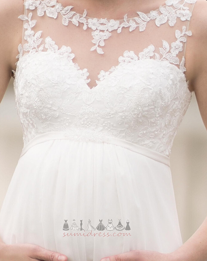 Мереживо Overlay довжина щиколотки імперія драпіровані літо простий Весільна сукня