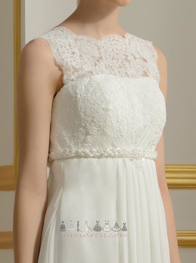Moderné Dlhé Šifón S hlbokým výstrihom širokým hrdlom Ríša Svadobné šaty