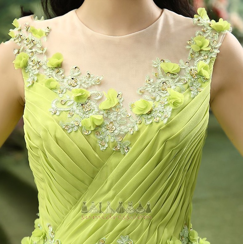Mücevher Aksanlı rozet Çiçekler Kum saati Top Kolsuz Quinceanera elbise