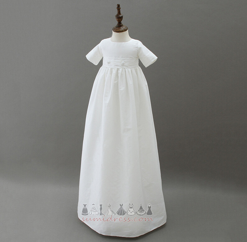 Muodollinen A-Muotoinen Pitkä Satiini Loma Korkki / hattu Ristiäisiin mekko