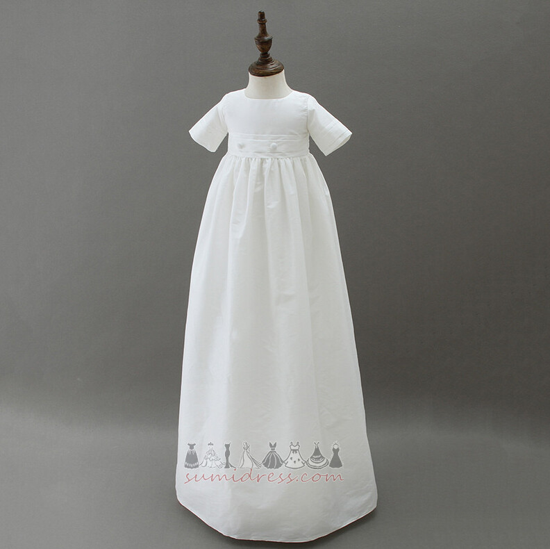 Muodollinen A-Muotoinen Pitkä Satiini Loma Korkki / hattu Ristiäisiin mekko