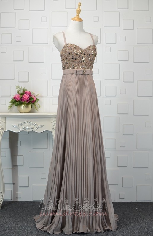 Natural Waist Accented Bow Spring Sleeveless Floor Length Backless Evening Dress