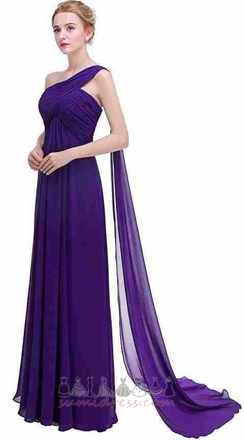 Natural Waist Chiffon Sleeveless Draped A-Line Sale Evening Dress