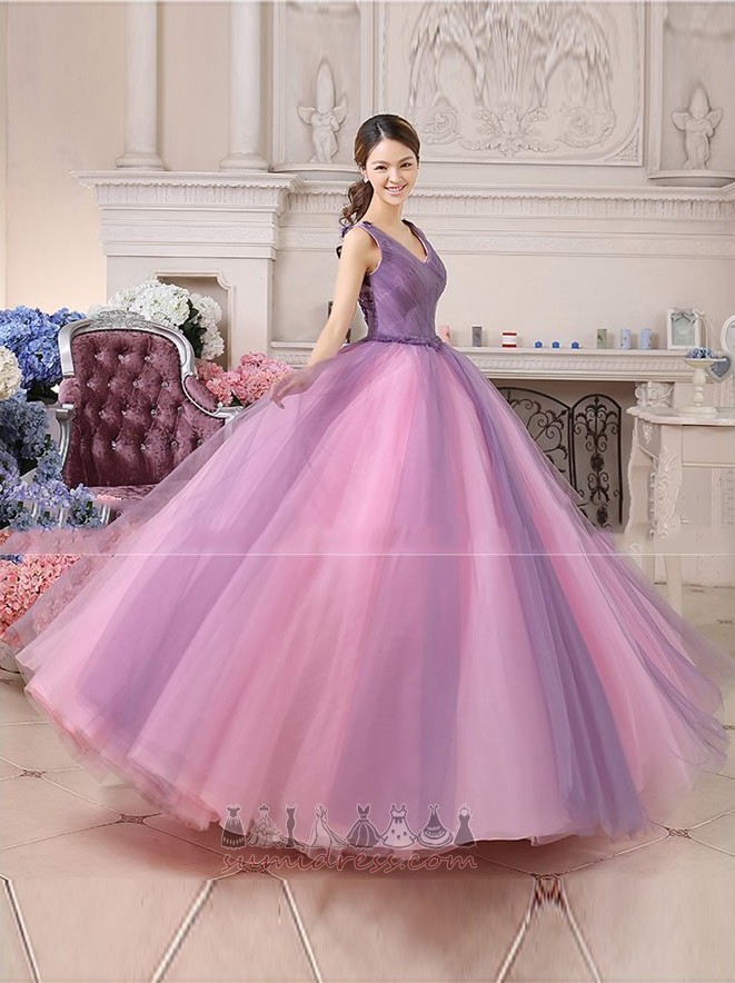 Natural Waist Floor Length Pleated Bodice Inverted Triangle Draped Bar mitzvah dress