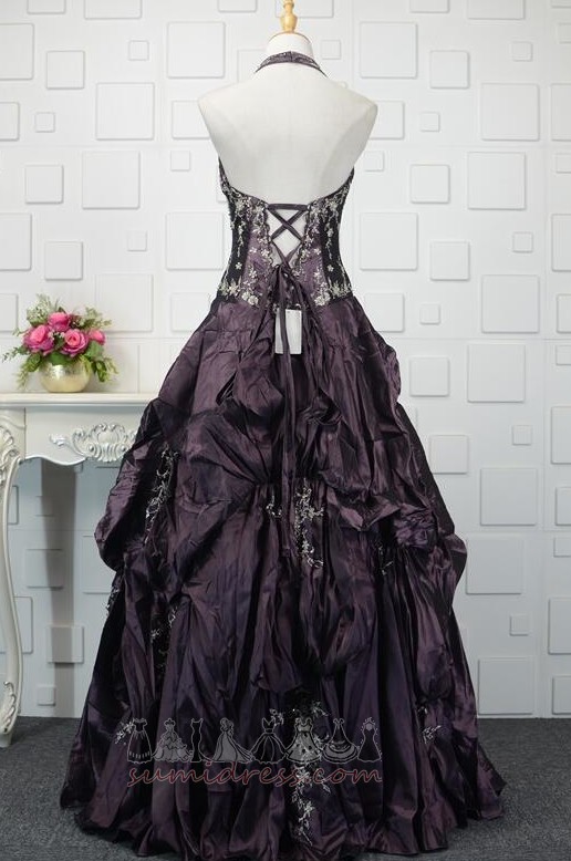 Natural Waist Formal Spring Floor Length V-Neck A-Line Quinceanera Dress