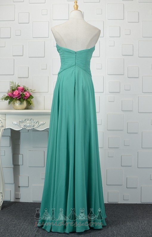 Natural Waist Inverted Triangle Pleated Bodice Pleated Sleeveless A-Line Evening Dress