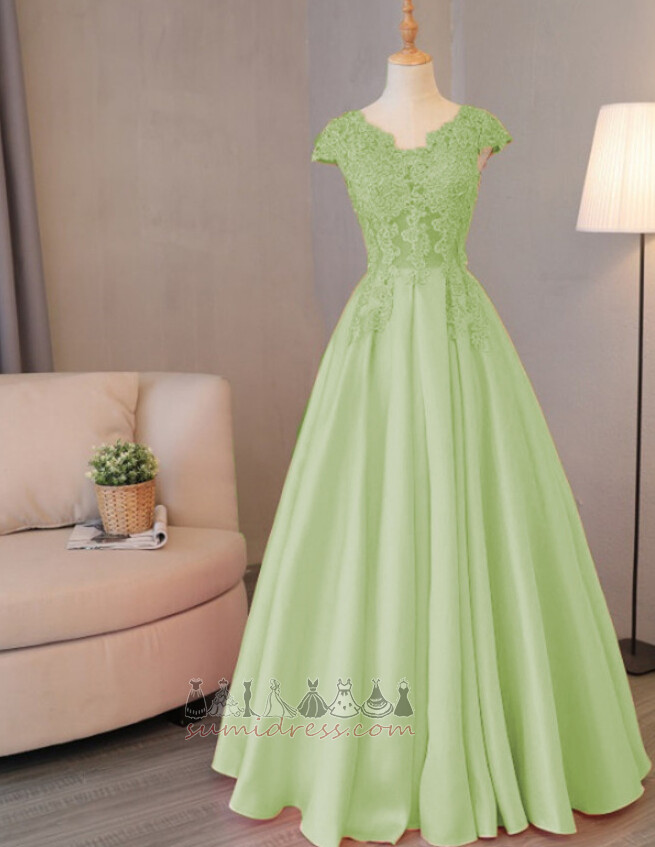 Natural Waist Satin Draped Fall Sale A-Line Prom Dress