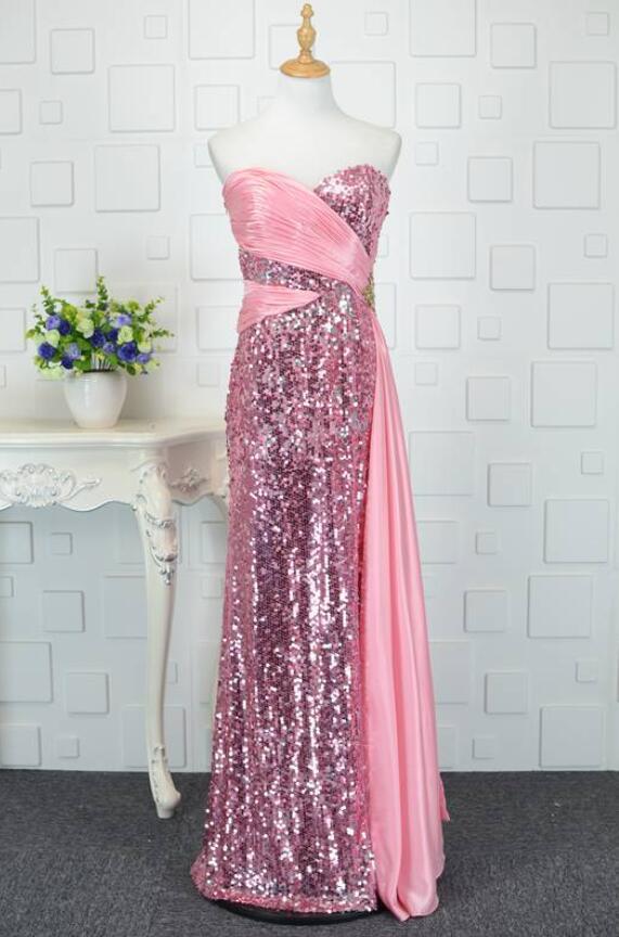 Natural Waist Sleeveless Medium A-Line Floor Length Sequined Evening Dress