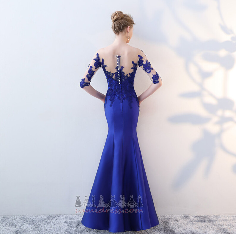 Natural Waist Zipper Formal Ball Lace Winter Evening Dress
