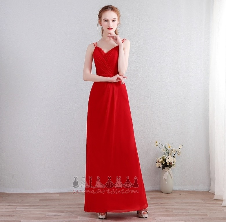 Nincs visszaút Elegáns Természetes derék Spagetti pántokkal Terítette Koszorúslány ruha