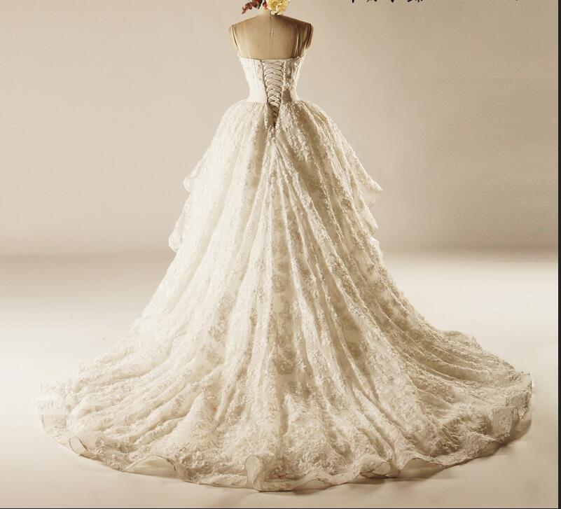 Невеста платье Цветы средний формальный Без рукавов возлюбленная кружево