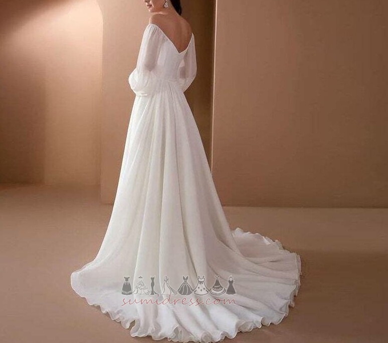 Невеста платье длинный Молния вверх беременная развертки поезд Футболка пляж