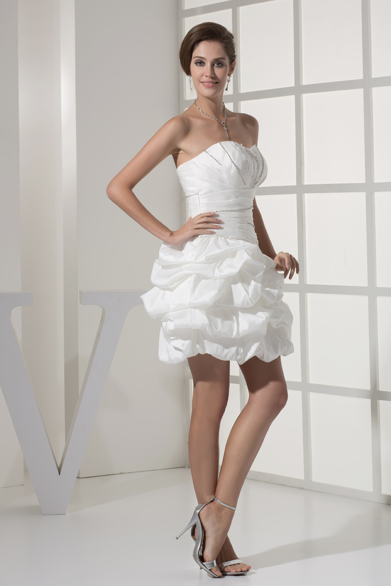 Невеста платье Молния вверх короткий лето неформальный Открытый Без рукавов