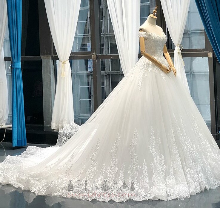 Νυφικά φόρεμα Δαντέλα Δαντέλα-επάνω Προσαρμοσμένες μανίκια Α-Γραμμή Αχλάδι Επίσημη