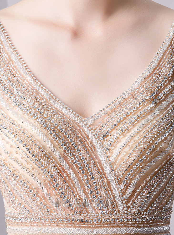 Obrnuti trokut Nizanje perli Til Njihanje Prirodne struka Prikaži / Učinak Maturalne haljina