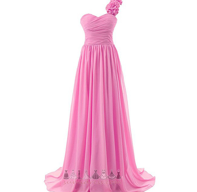 One Shoulder Medium Winter Sale Floor Length Lace-up Evening Dress