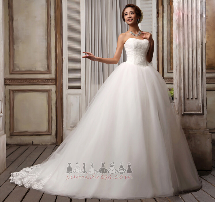 Outdoor Lace-up Simple Sleeveless Lace Summer Wedding Dress