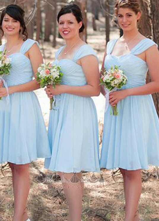 Pakaian gadis pengisi pengantin Persegi Perkahwinan Terbungkus Poket zip sehingga Tanpa lengan