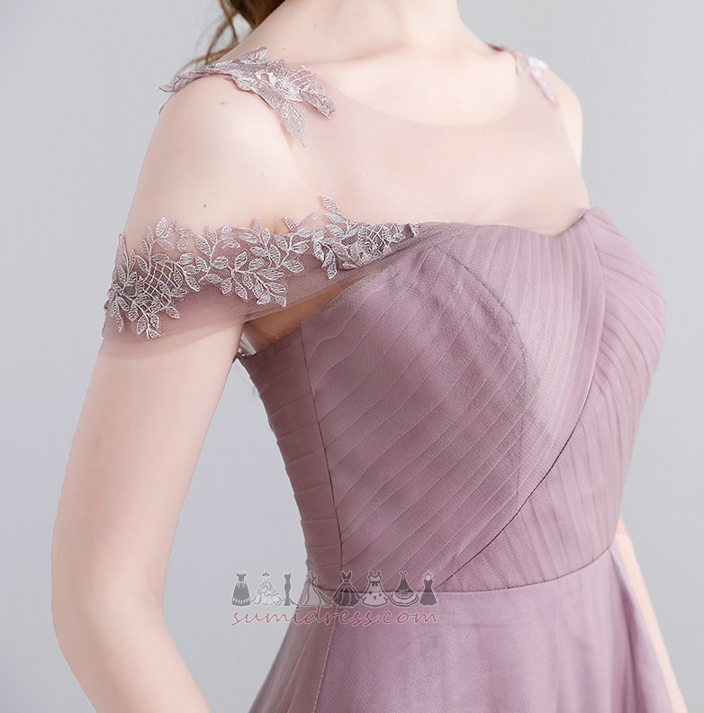 παράνυμφος φόρεμα Αμάνικο απλός Σέσουλα Προσαρμοσμένες μανίκια Μέσον Φερμουάρ επάνω