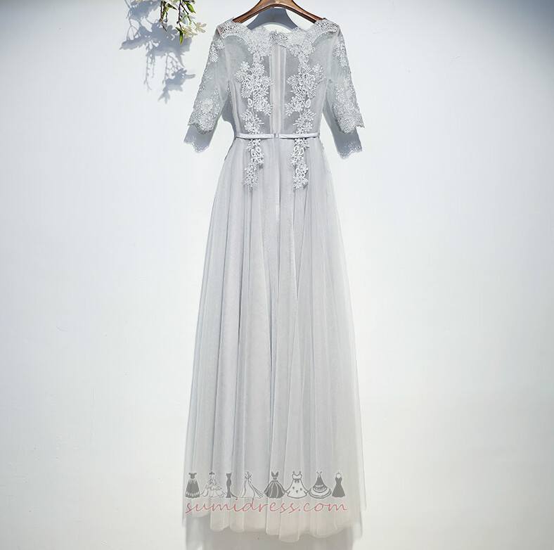 Παράνυμφος φόρεμα Καλοκαίρι Ψευδαίσθηση Τούλι Πριγκίπισσα Μισό Μανίκι Φυσικό