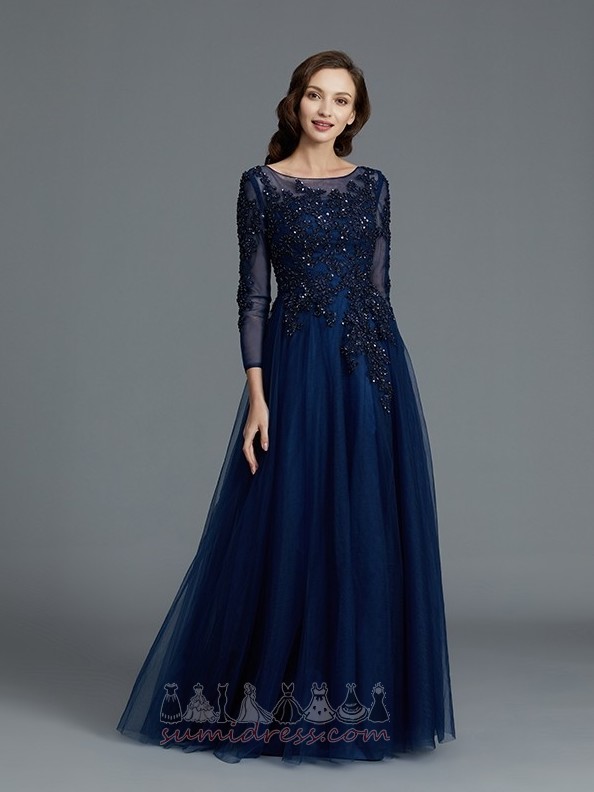 Party Lace Overlay Elegant A-Line Natural Waist Floor Length Mother Dress