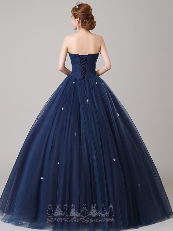 Payetli Tören Kum saati Doğal belden Süpürme tren Bağcıklı Quinceanera elbise