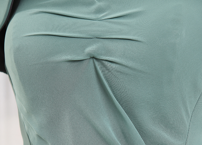 Plášť Délka podlahy Svatba S hlubokým výstřihem Střední pasu šifón Mateřské šaty