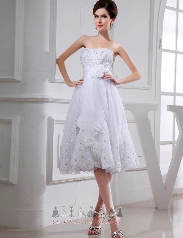 потовщення Босоніжки довжина коліна природні Талія тюль на відкритому повітрі Весільна сукня