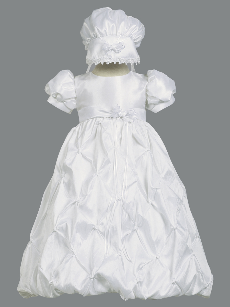 Prinsesse Aftagelig Jewel Collar Lantern ærme Formelle Tynd Barnedåb kjole