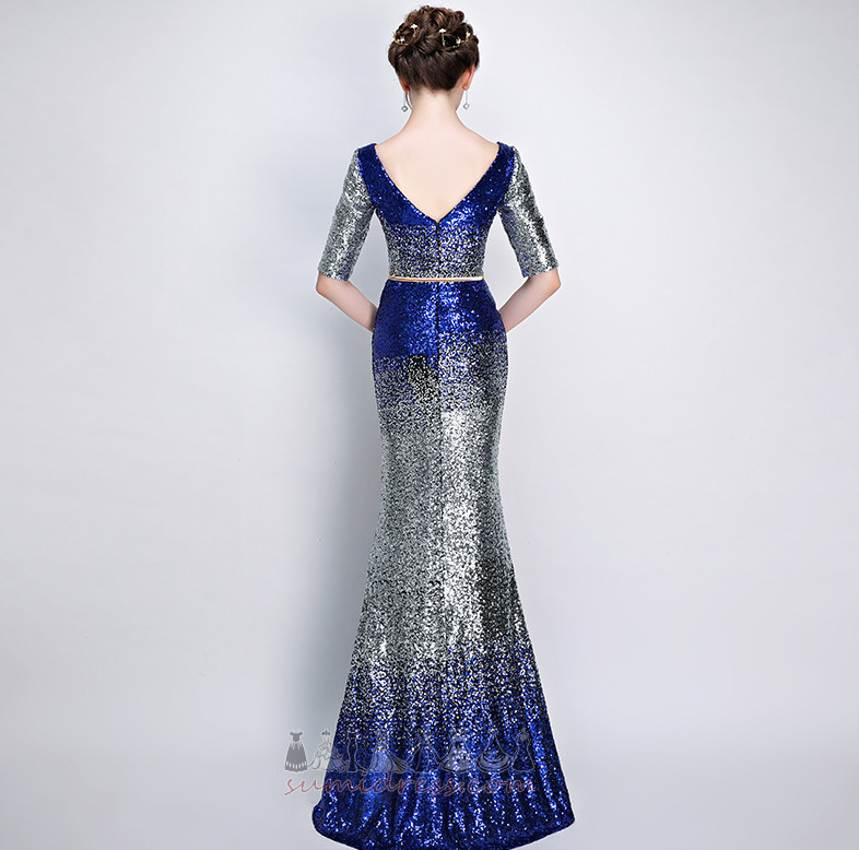 Prirodne struka Sequined steznik Zvjezdani Kat Duljina Ljeto Crta Maturalne haljina