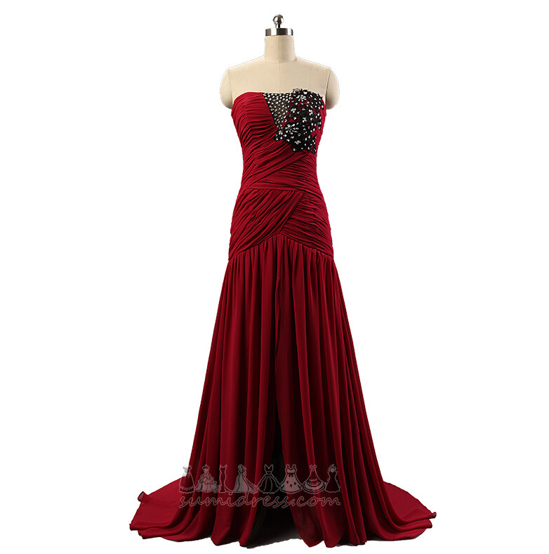 Rektangel juvelbesatte overdelen Sommer Stropløs Domstolen Train Havfrue Aften kjole