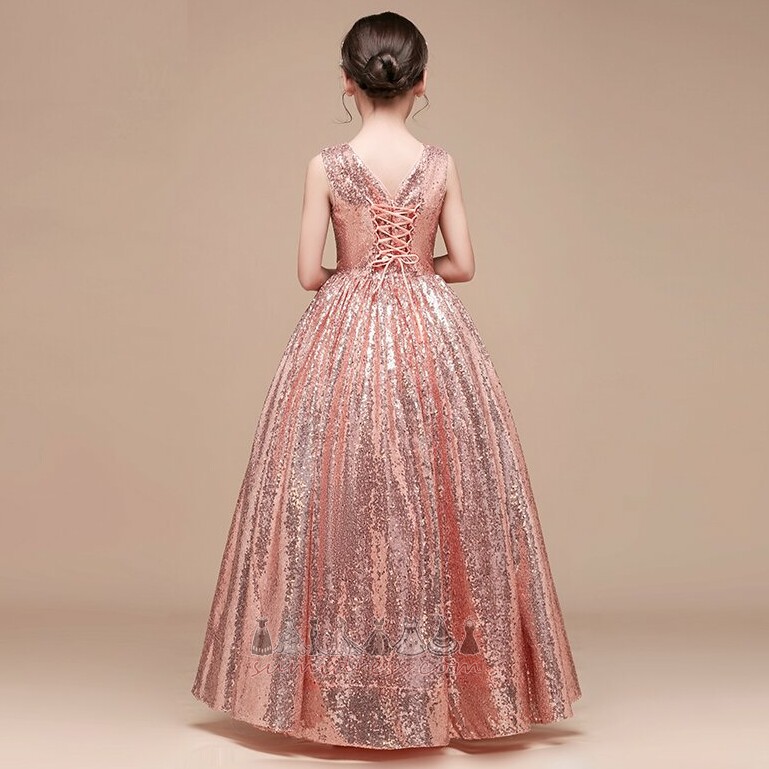 Robe d'enfants Médium Naturel Afficher / Performance Longueur ras du Sol Sans Manches