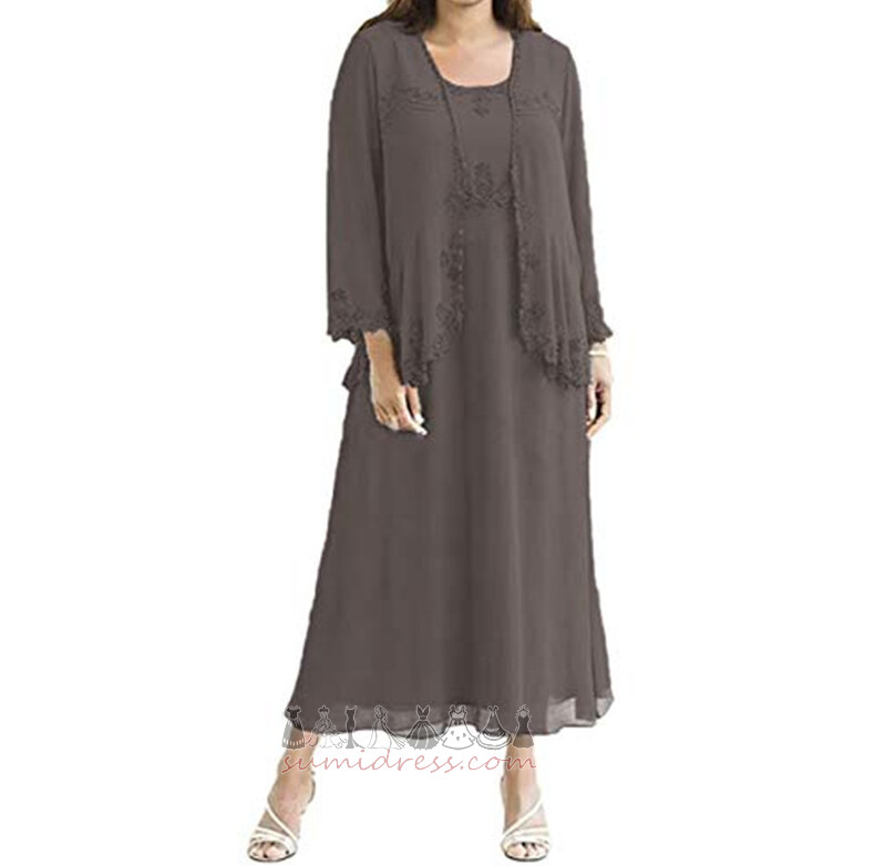 Robe de la mère Elégant Mariage Perle Naturel Manche de T-shirt Costume