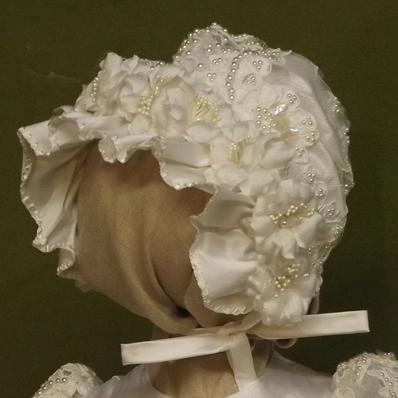 Rochie de fată floare Dantela Prințesă Iluzia mâneci Talie naturale Lung Bijuterie