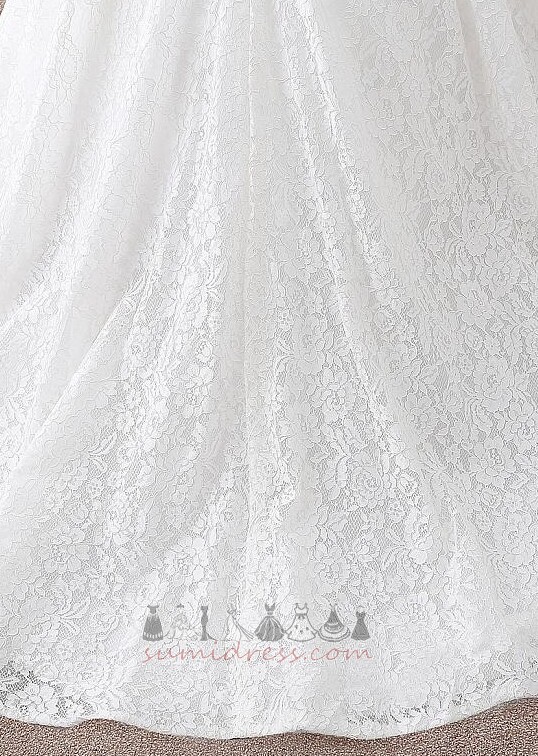 Rochie de mireasă Suprapunere de dantela A-linie Talie naturale De pe umăr Dantelă