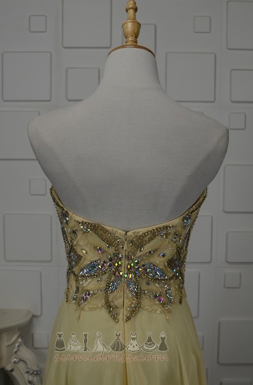 Rochie de seară A-linie Cristal Matura-tren Etaj lungime Talie naturale Scânteie