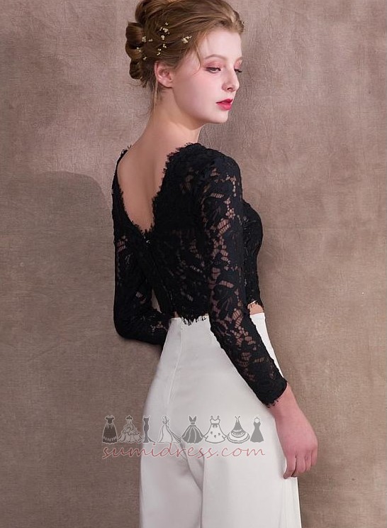 Rochie de seară Minion Fermoar în sus Spandex Mâneci lungi Elegant Lungime de glezna